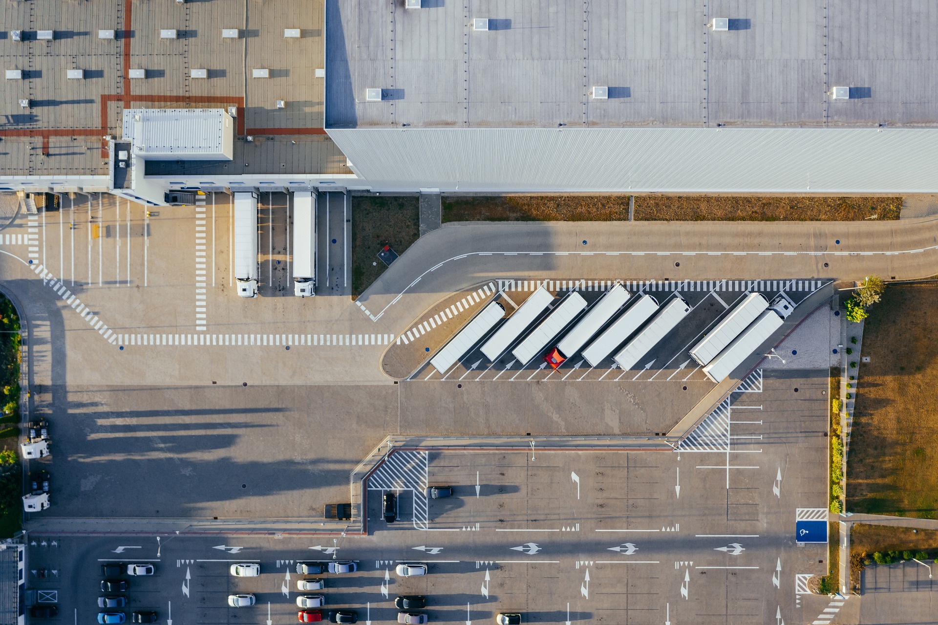 distribution center parking lot